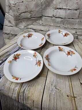4 Craftsman China Golden Autumn 5.5" Rimmed Sauce Berry Bowls 169